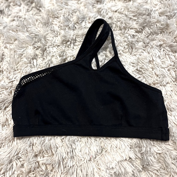 Bombshell Sportswear Other - Bombshell Sportswear Asymmetrical Sports Bra in Black